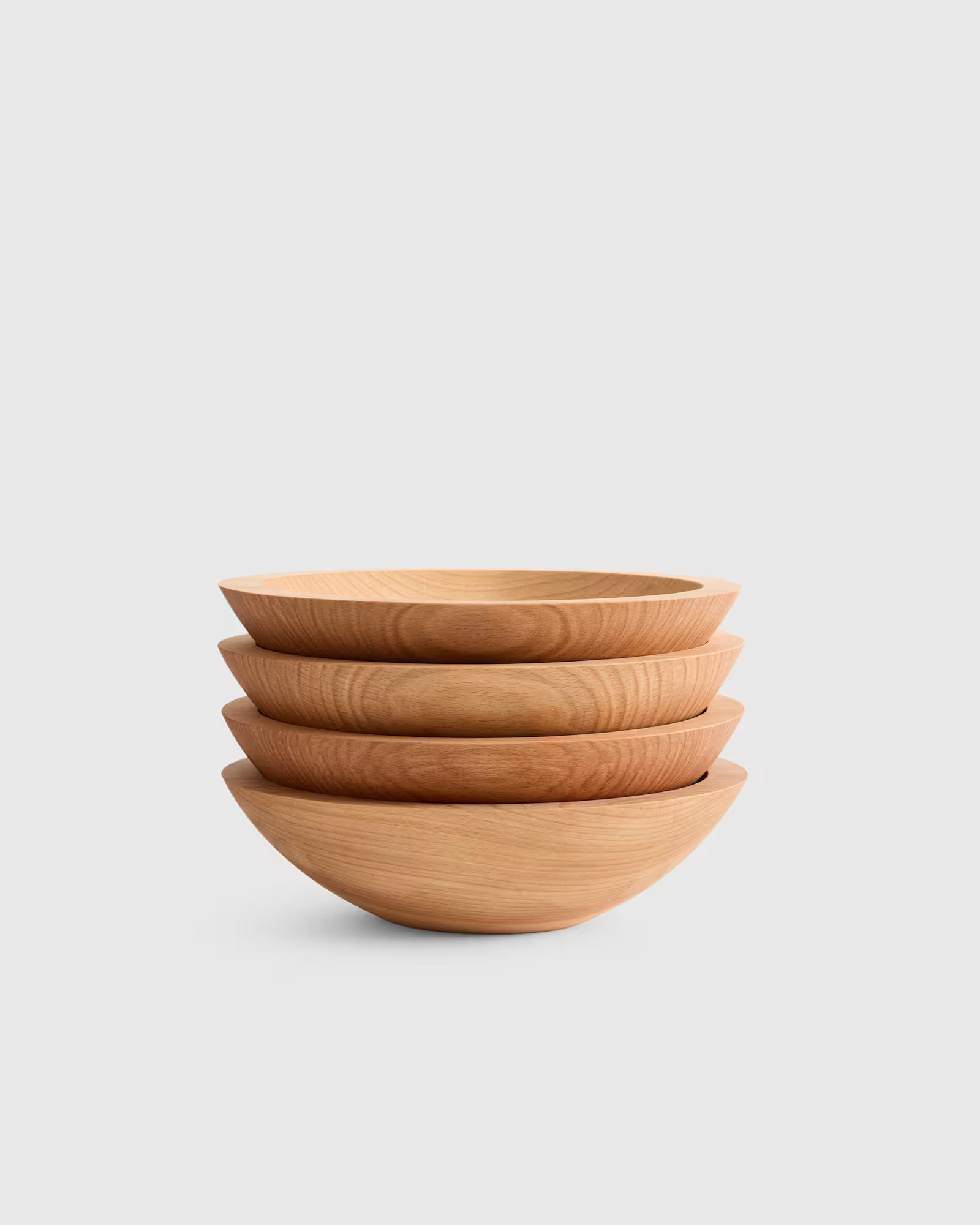 Handcrafted Wooden Bowl - Set of 4  in Beech Wood | Quince