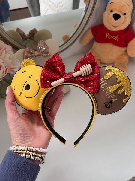 Disney vacation Winnie the Pooh Minnie ears headband from Etsy 

#LTKfamily #LTKtravel #LTKfindsunder50