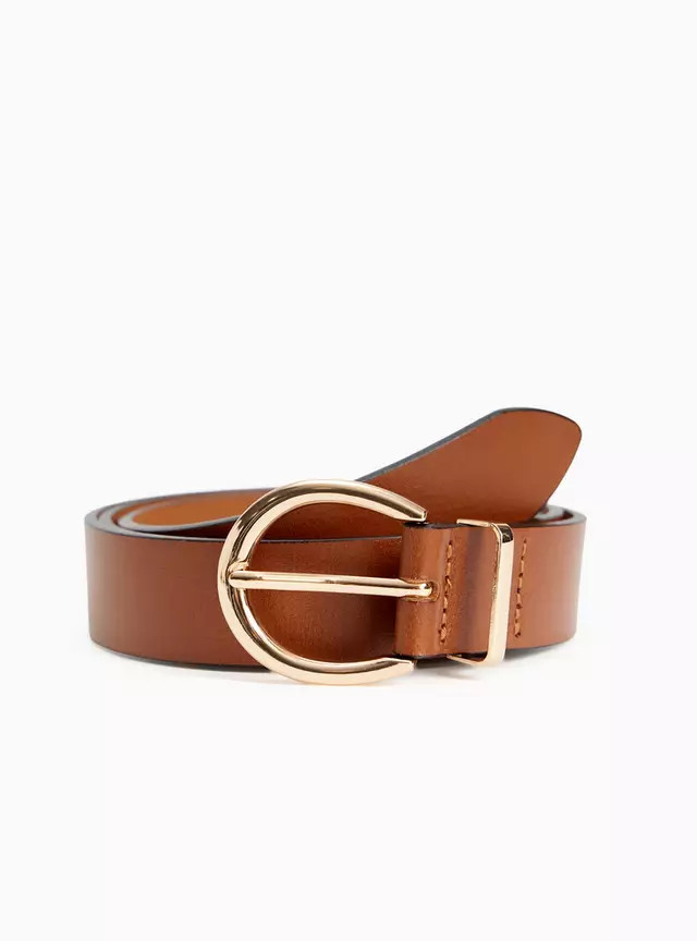 Tan Leather Belt S | Tu Clothing