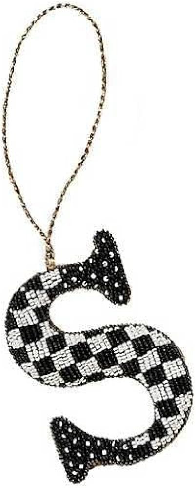 MACKENZIE-CHILDS Monogram Beaded Letter Ornament, Christmas-Tree Ornament, Hanging Decor for Holi... | Amazon (US)
