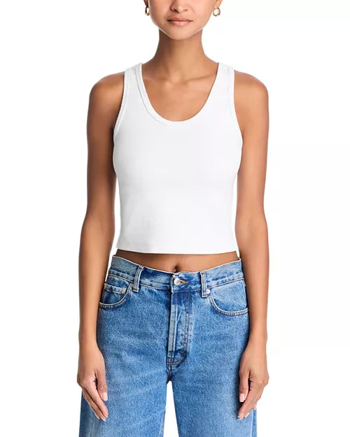 perfectwhitetee Blondie Rib Knit Tank Top   | Bloomingdale's Women | Bloomingdale's (US)
