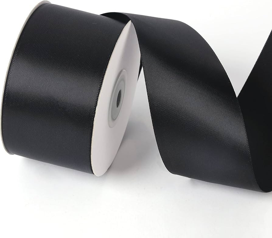 2 Inch x 25 Yards Single Face Solid Color Satin Ribbon Roll, Ribbons Great for Gift Wrapping, Cra... | Amazon (US)