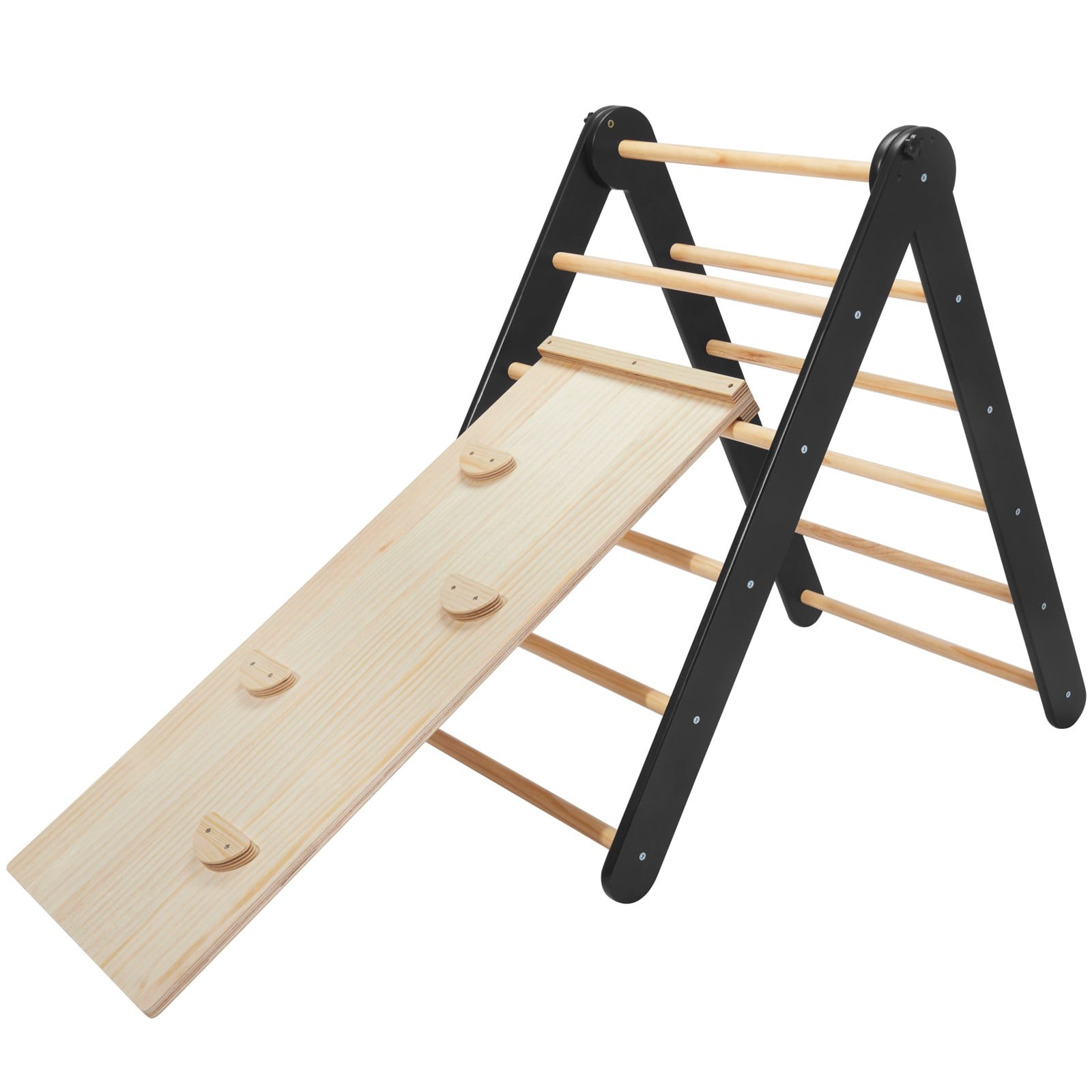 HARPPA 2 in 1 Pikler Triangle Set, Montessori Climbing Toys for Toddlers 1-6 Years, Black | Walmart (US)