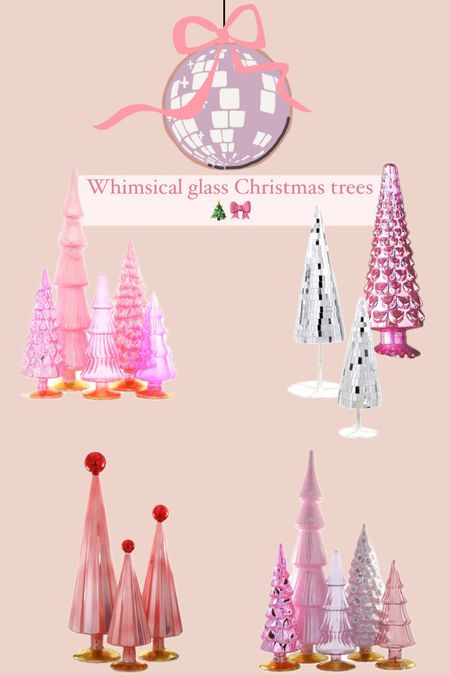 Whimsical Glass Christmas trees 🎀🎄 these trees are exceptionally beautiful and will be cherished for years! 

#LTKHoliday #LTKSeasonal #LTKhome