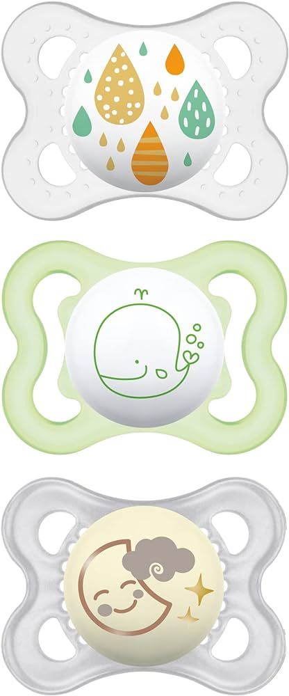 MAM Variety Pack Baby Pacifier, Includes 3 Types of Pacifiers, Nipple Shape Helps Promote Healthy... | Amazon (US)