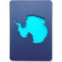 Antarctica Map Card, Travel Gift, Greeting Card | Etsy (US)