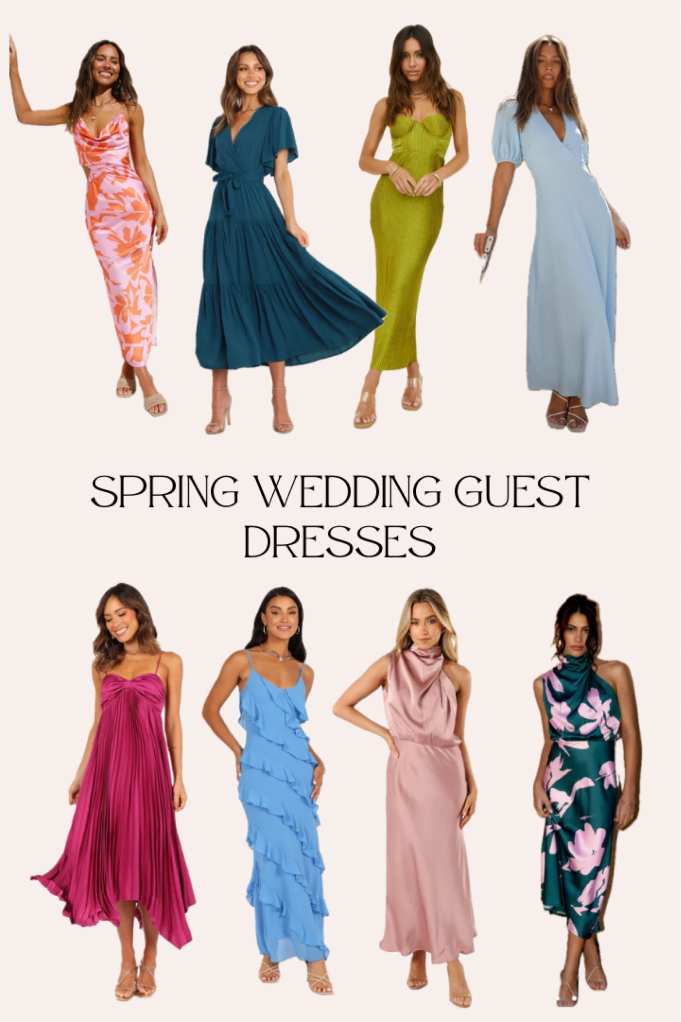 spring wedding guest dresses 

#LTKSpringSale #LTKSeasonal #LTKwedding