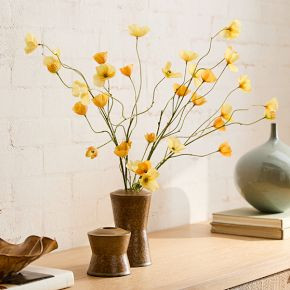 Faux Yellow Poppy Bundle | West Elm (US)