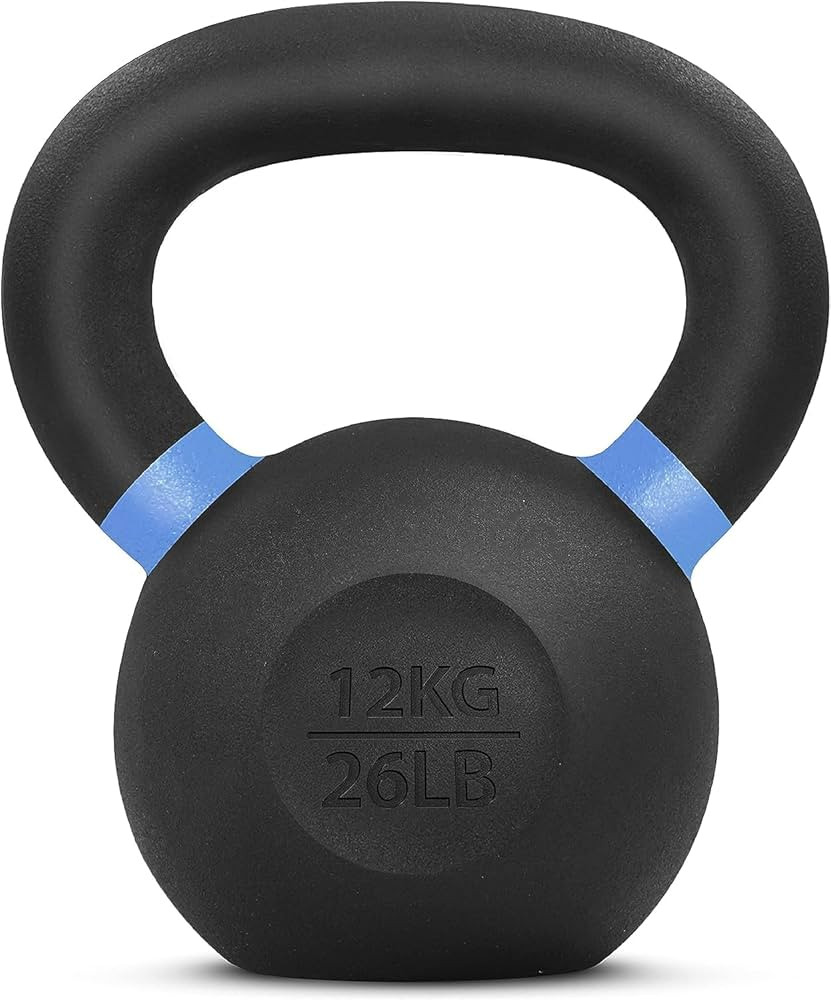 Yes4All Powder Coated Cast Iron Kettlebell Strength Training Kettlebells Weight Set for Full Body... | Amazon (US)