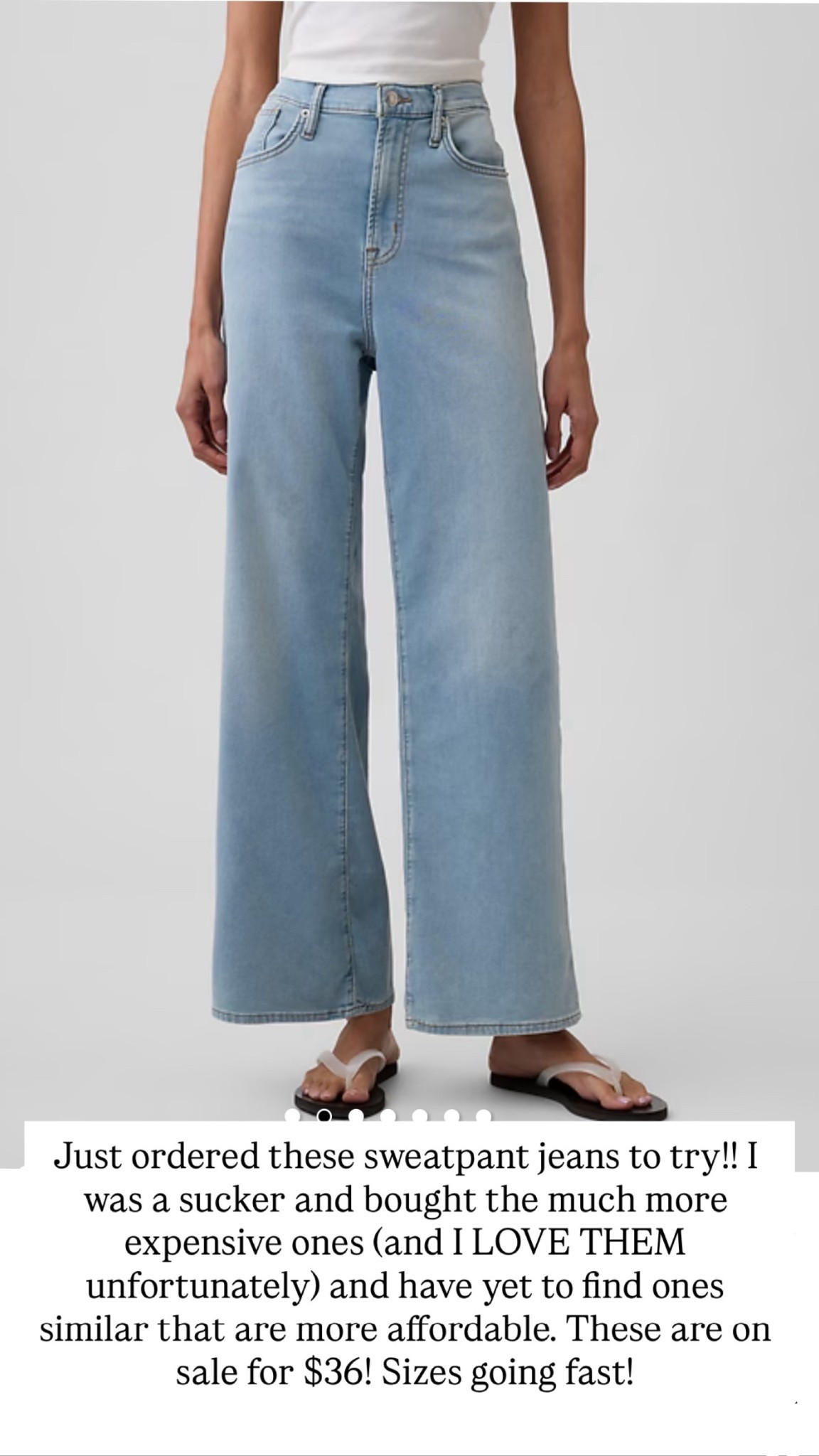 Sweatpants jeans on sale!!! 

#LTKSeasonal #LTKFindsUnder100 #LTKSaleAlert