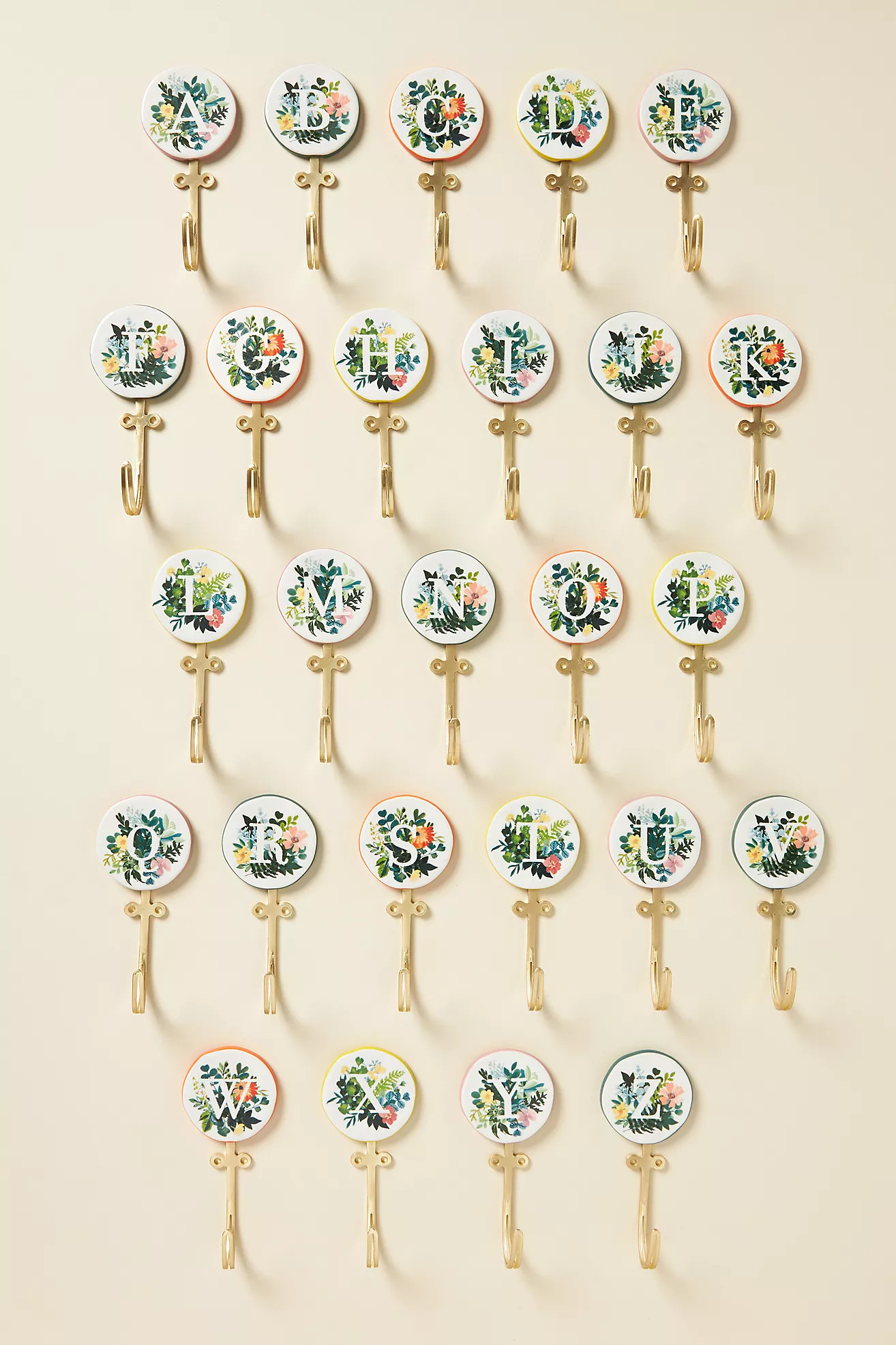 Leighton Monogram Hook | Anthropologie (US)