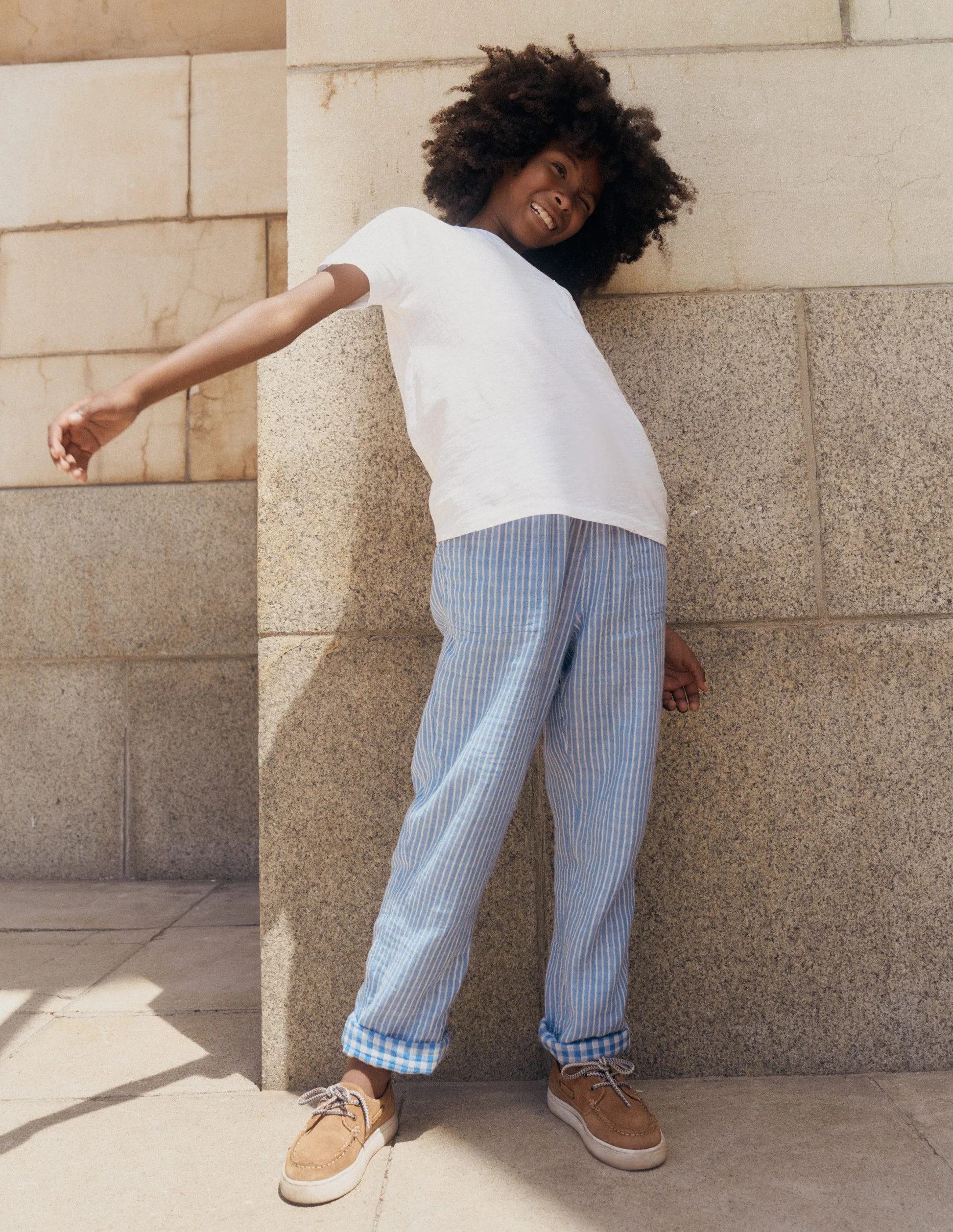 Double Cloth Summer Trouser-Stripes | Boden (US)