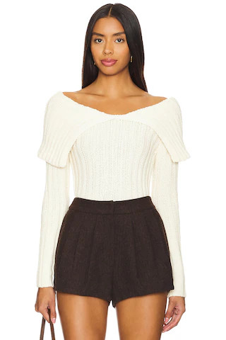 Tularosa x Emily Gemma Letina Sweater in Ivory from Revolve.com | Revolve Clothing (Global)