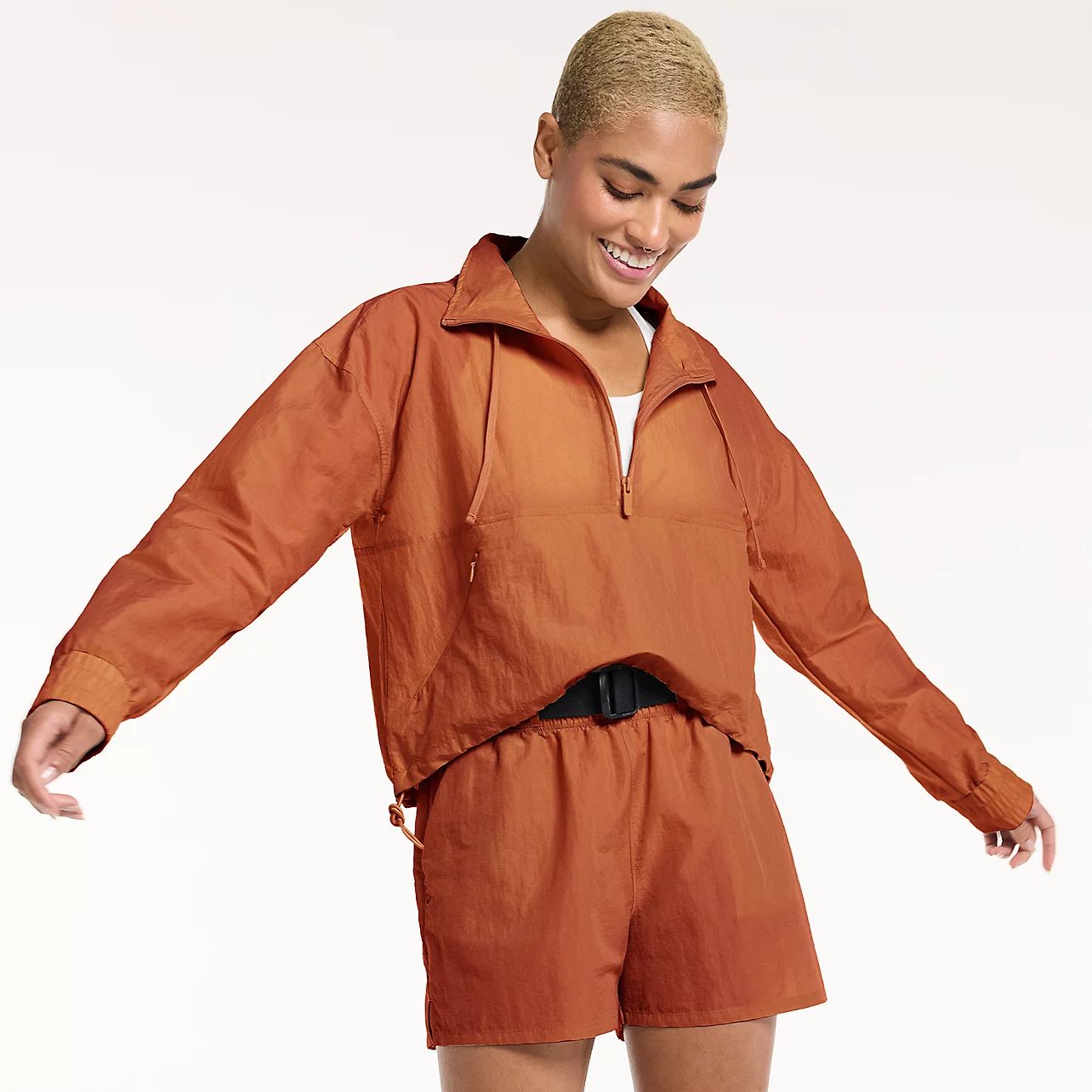 Women's FLX Half-Zip Woven Crop Jacket | Kohls | Kohl's