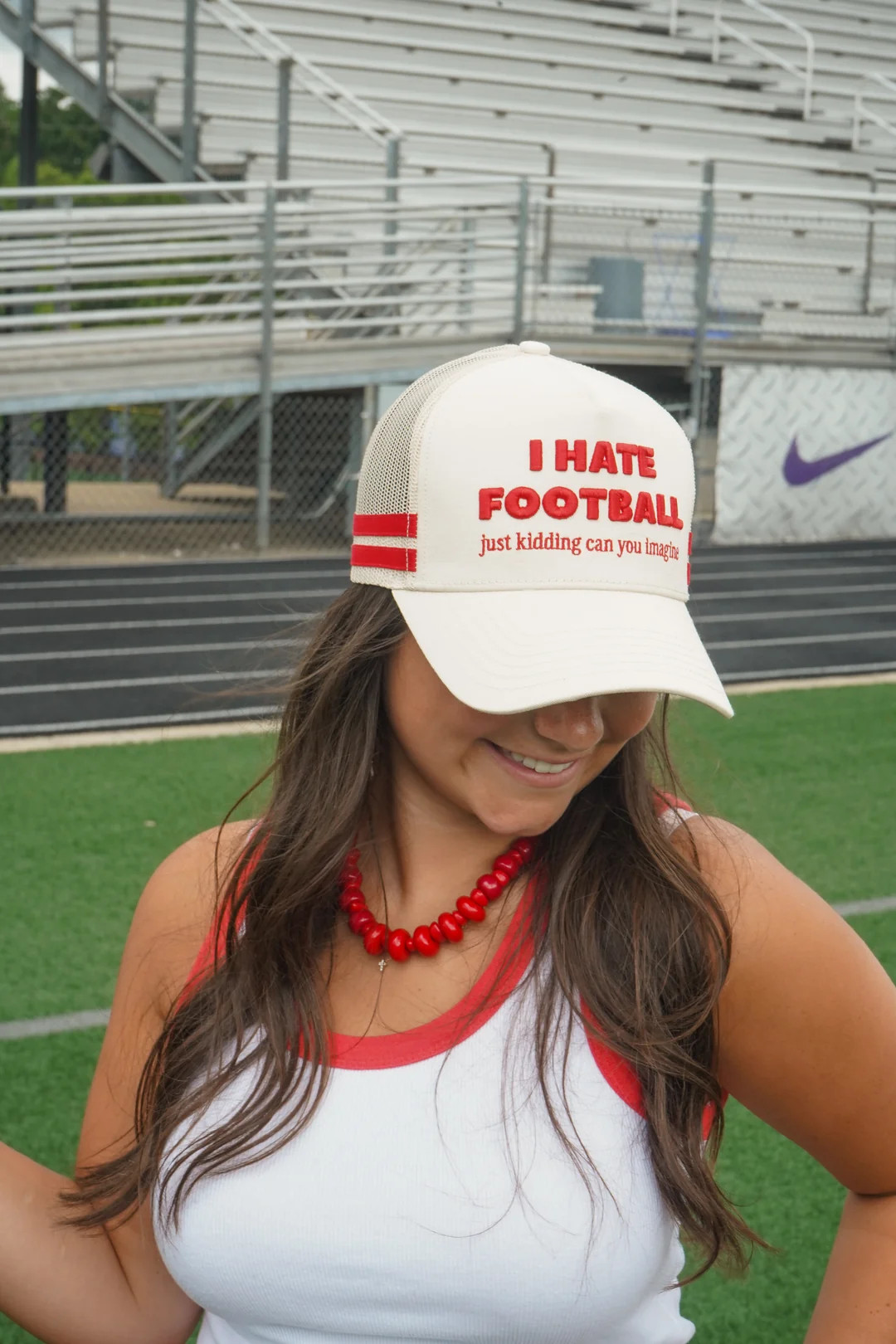 I Hate Football Trucker Hat | KenzKustomz