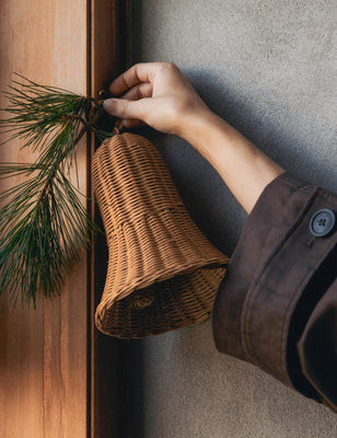 Braided Bells (Set of 2) by Ferm Living, Natural | Lulu and Georgia 