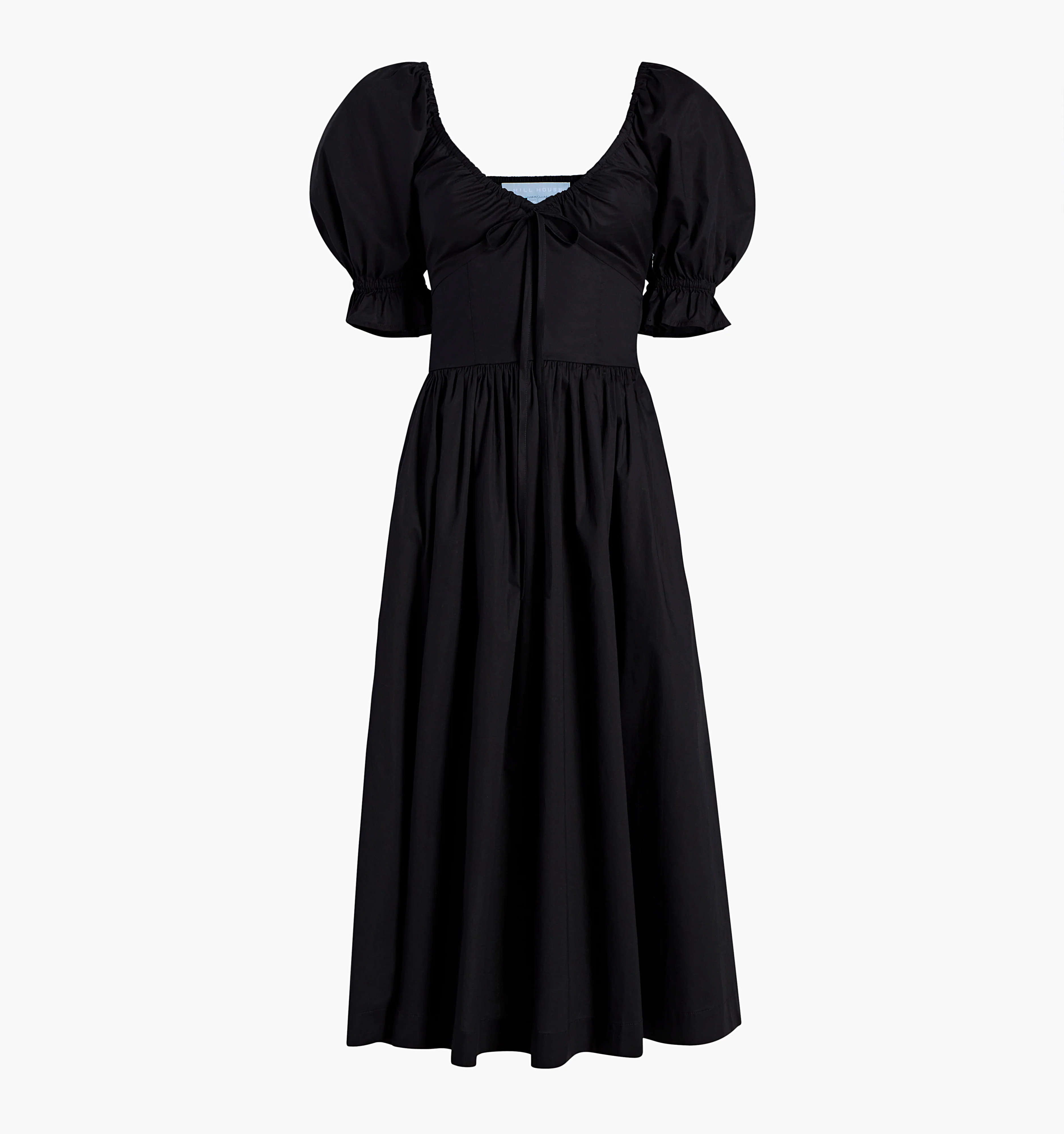 The Ophelia Dress | Black Cotton Voile / S | ® | Cotton | Hill House Home | Hill House Home US