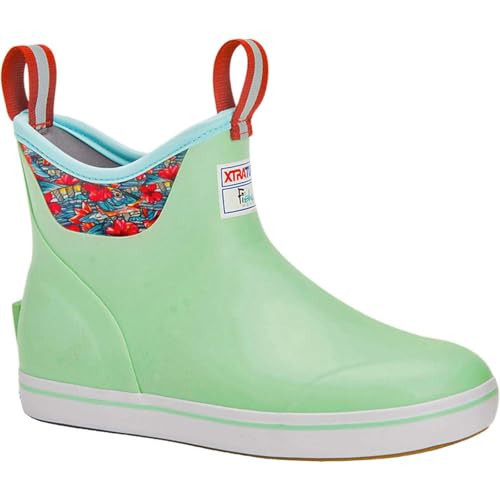 Xtratuf Women's 6 Inch Fishe Wear Ankle Deck Boot Seafoam/Bonefish 5 | Amazon (US)