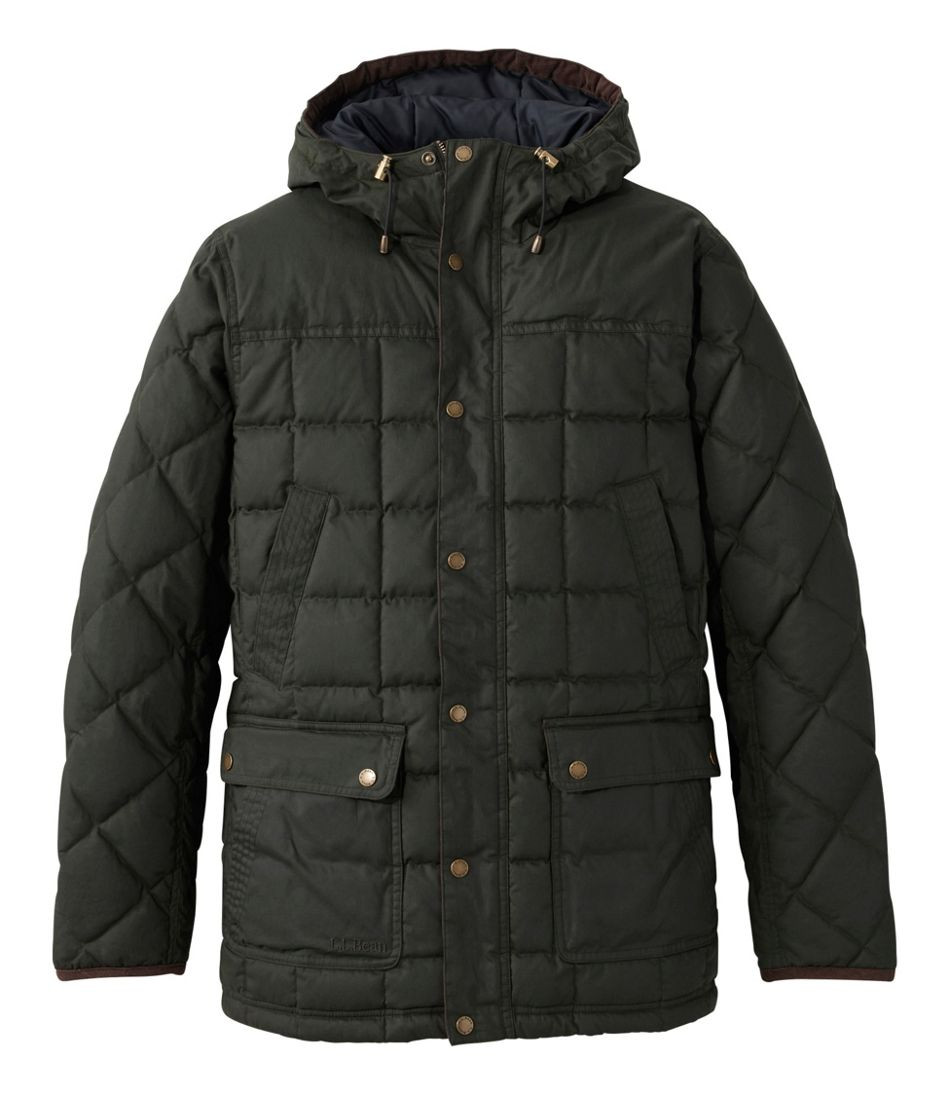 Men's Upcountry Waxed Down Hooded Jacket | L.L. Bean