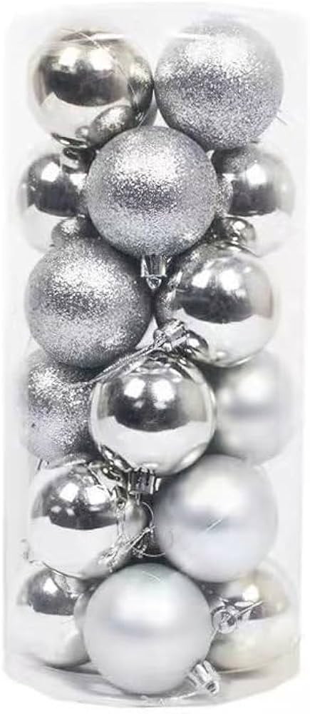 24Pcs Christmas Balls Ornaments Christmas Decorations 24 Pieces Balls Tree Ornaments Decorative B... | Amazon (US)