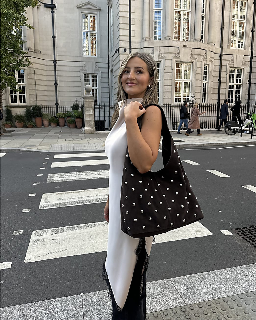 Cream Sleeveless Longline Lace Trim Dress | River Island UK & IE