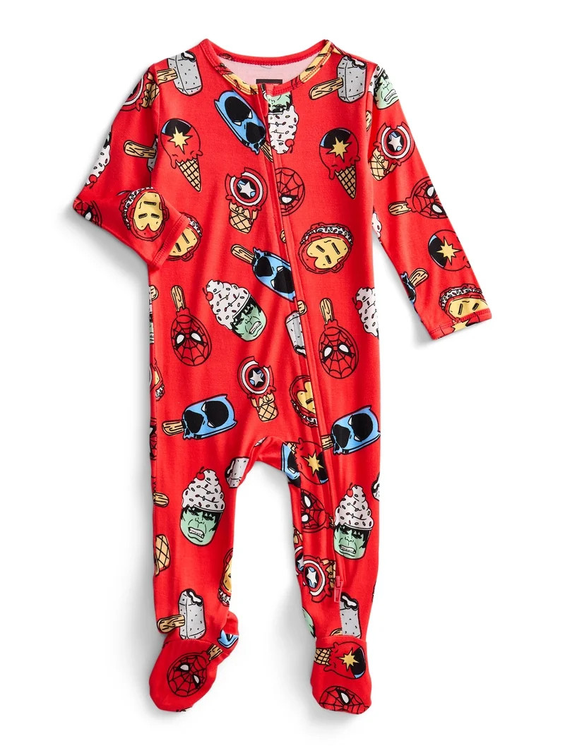 Character Baby Boys or Girls Cozy and Comfortable Viscose Two-Way Zip Footed Sleep 'N Play One-Pi... | Walmart (US)