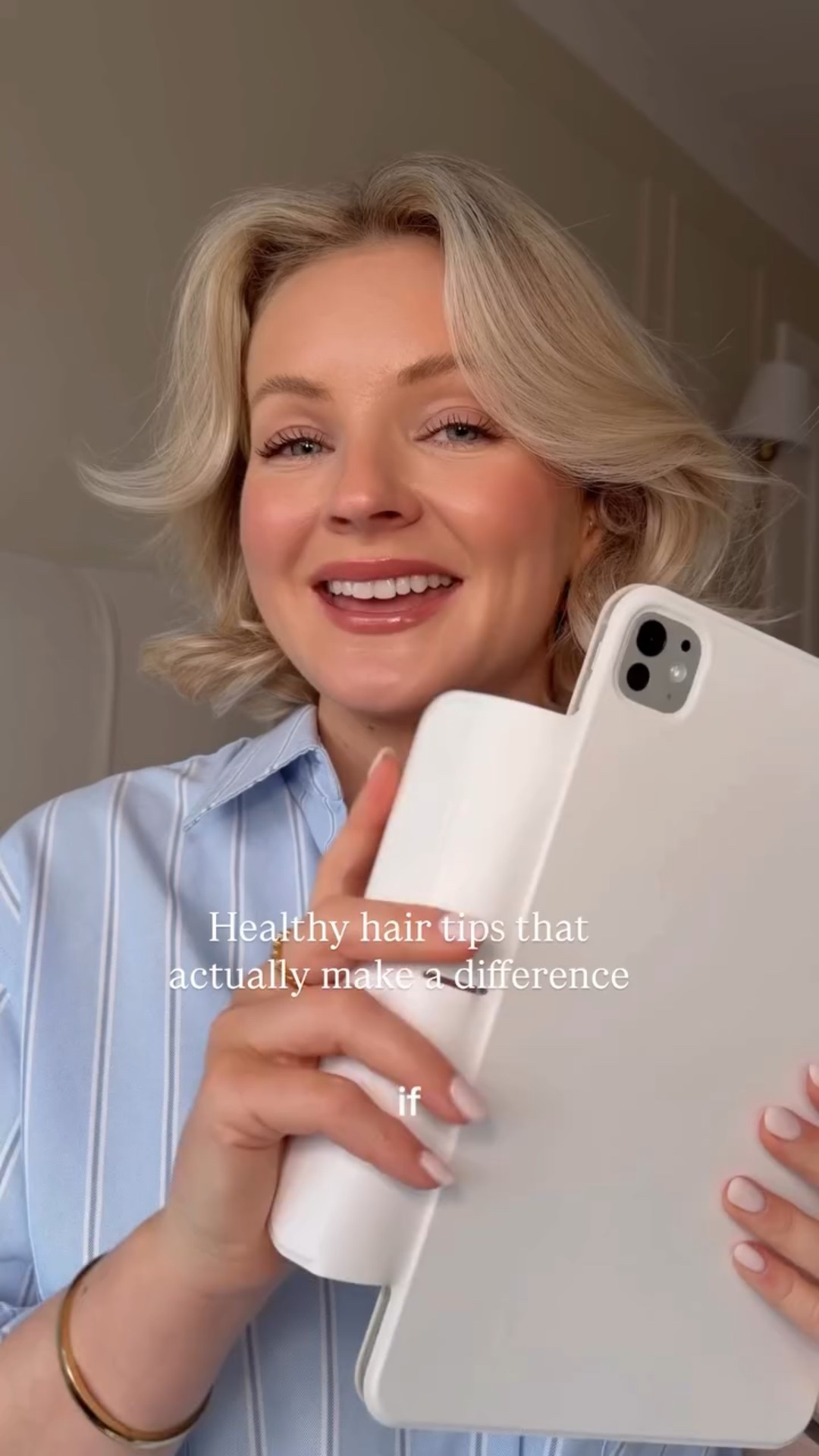 My best healthy hair tips, no gatekeeping here! I hope this is helpful… and remember healthy hair isn’t about doing everything, it’s about doing a few things consistently! 👱‍♀️

Comment shop and I’ll send you a DM with all of the products featured, also listed out below! 

Shampoo and conditioner:
For damaged hair: @kerastase_official Première range or @marianilastockholm heal range 
For hydrated glossy hair: @kerastase_official Gloss Absolu range 

Deep cleansing shampoo’s:
@redken Amino Mint 
@fentyhair The Clear Thinker 
@livingproofuk clarifying detox shampoo 
@moroccanoil_uk scalp balancing shampoo 

Dry shampoo: 
Living proof Advanced Clean or original dry shampoo 

Brushes: 
For wet hair: @thewetbrush or @tangleteezer 
For dry hair: @labonnebrosse 

Silk bobbles: @beautypie @slipsilkpillowcase 

Heat protectant: 
@lorealparis all in 1 Performer
@kerastase_official Absolu Hair Treatment Spray
@living proof leave in conditioning spray 

Hair masks:
@kerastase_official Genesis Masque Reconstituant Hair Mask
@livingproofuk moisture rescue mask 

https://liketk.it/5Sufq

Healthy hair tips