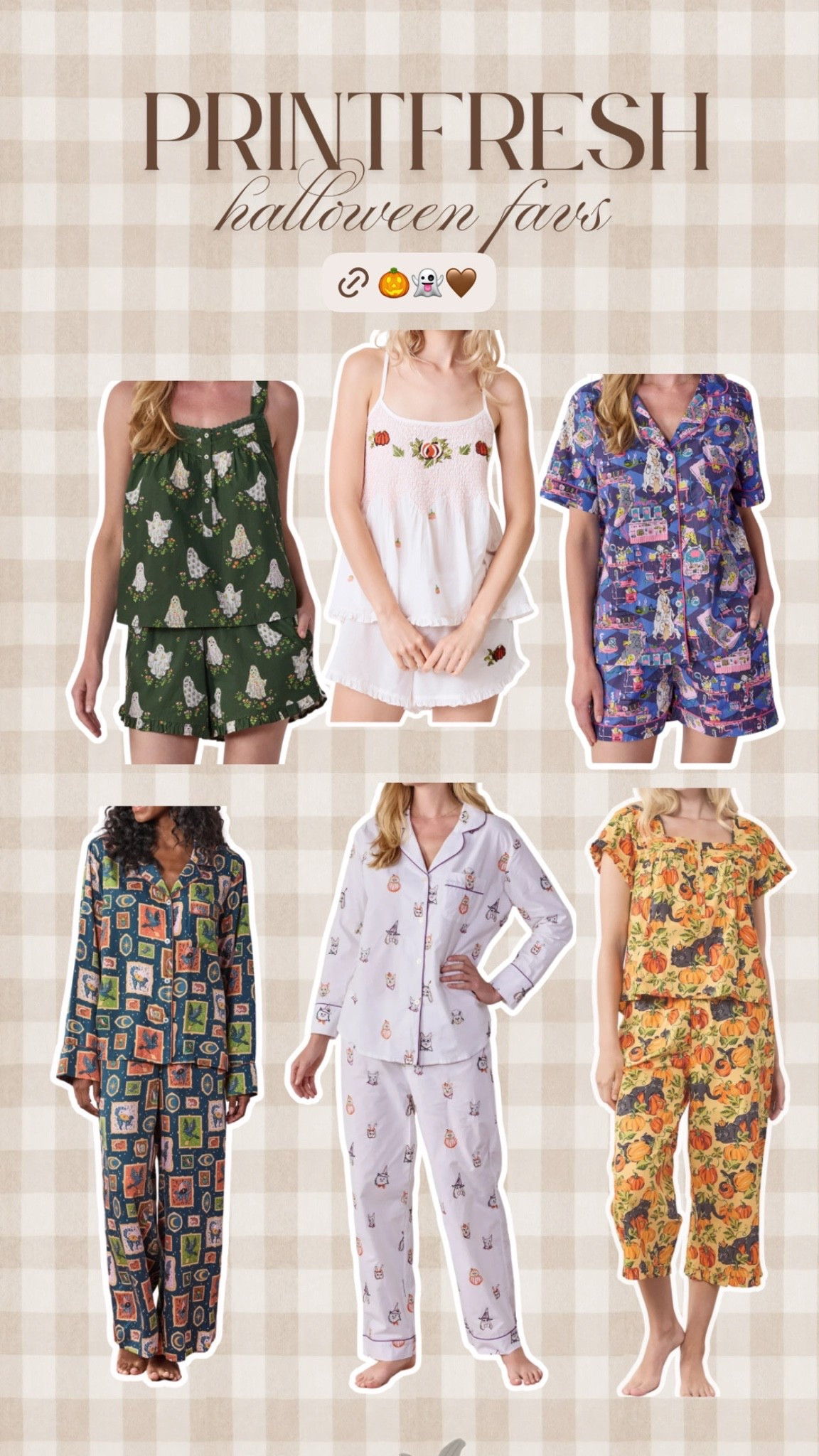 my printfresh halloween favs 🤎 #pjs #halloween
