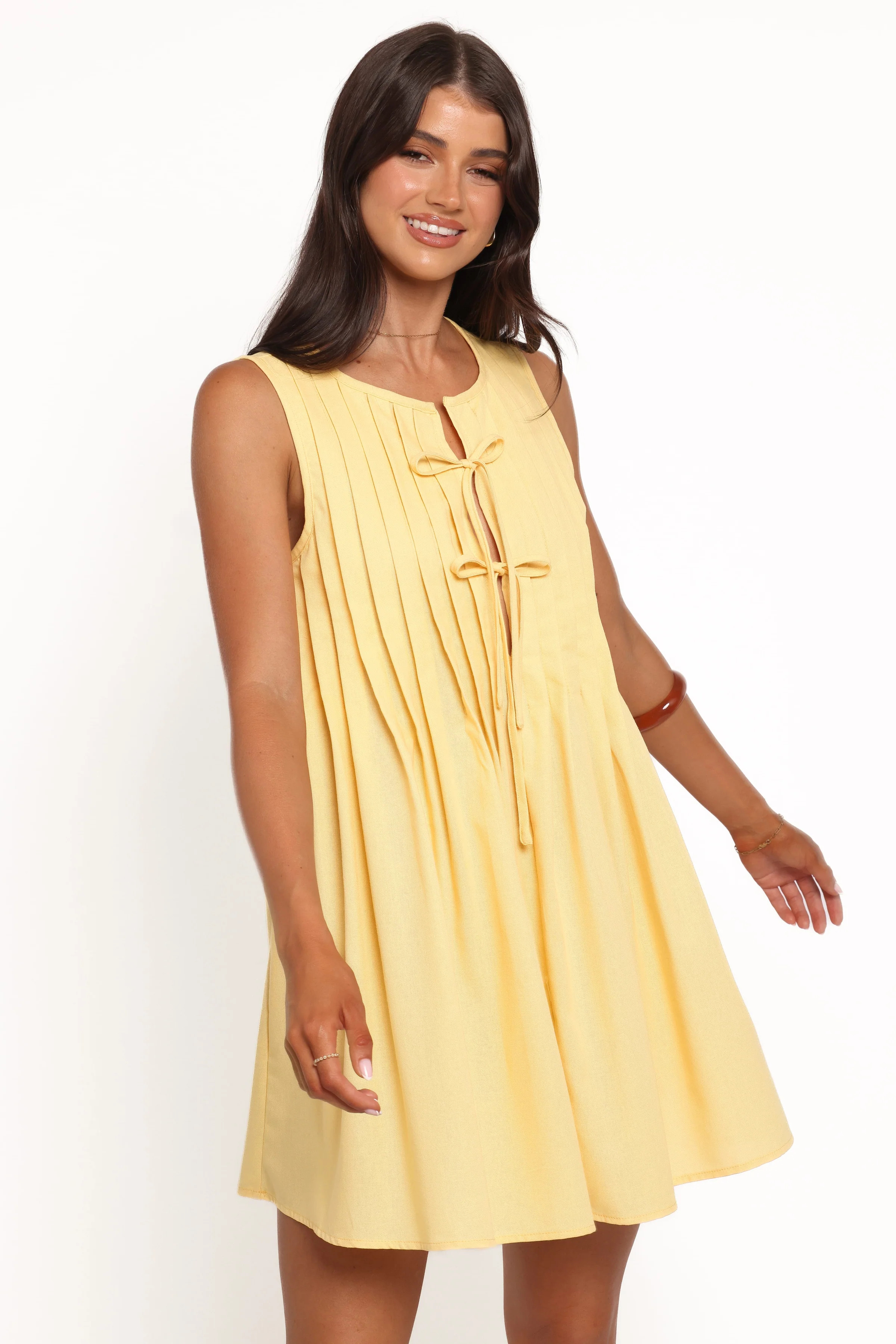 Madeline Mini Dress - Butter Yellow | Petal & Pup (US)