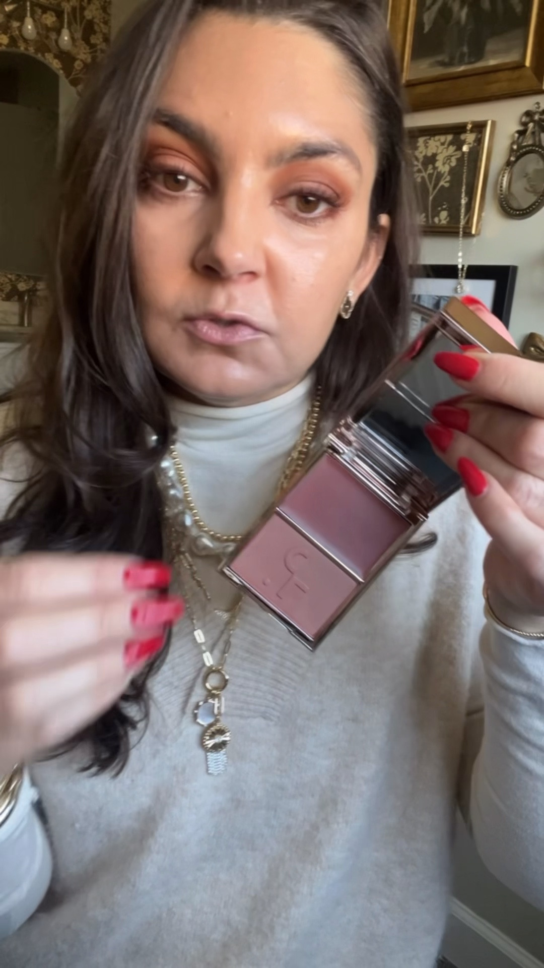 Patrick Ta blush in She's Blushing. Cream and powder blush 