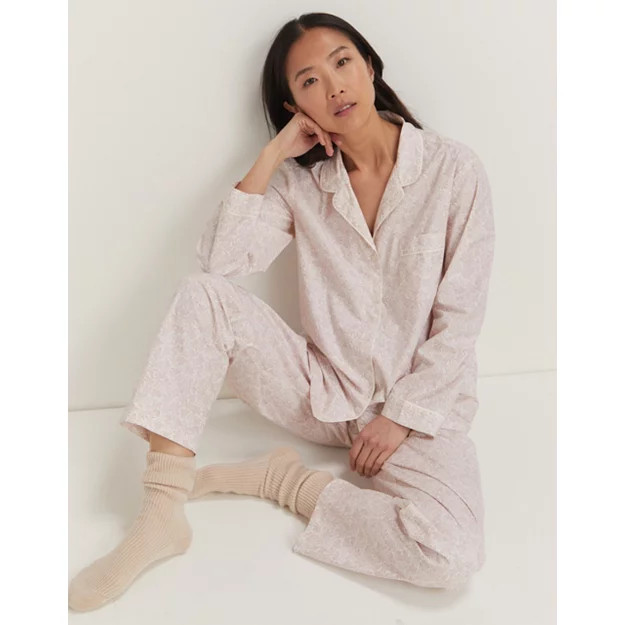 Cotton Ditsy Print Classic Pyjama Set | The White Company (UK)
