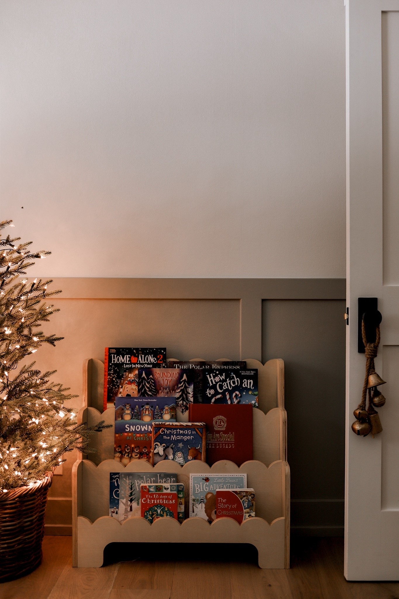 Amazon scalloped bookcase styled for Christmas 📚✨ The sweetest way to display kids’ Christmas books and add a touch of holiday magic.

#LTKHome #LTKHoliday #LTKSeasonal