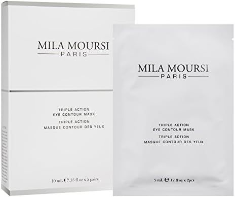 Mila Moursi | Triple Action Eye Contour Mask | Eye Masks for Dark Circles and Puffiness with Apple S | Amazon (US)