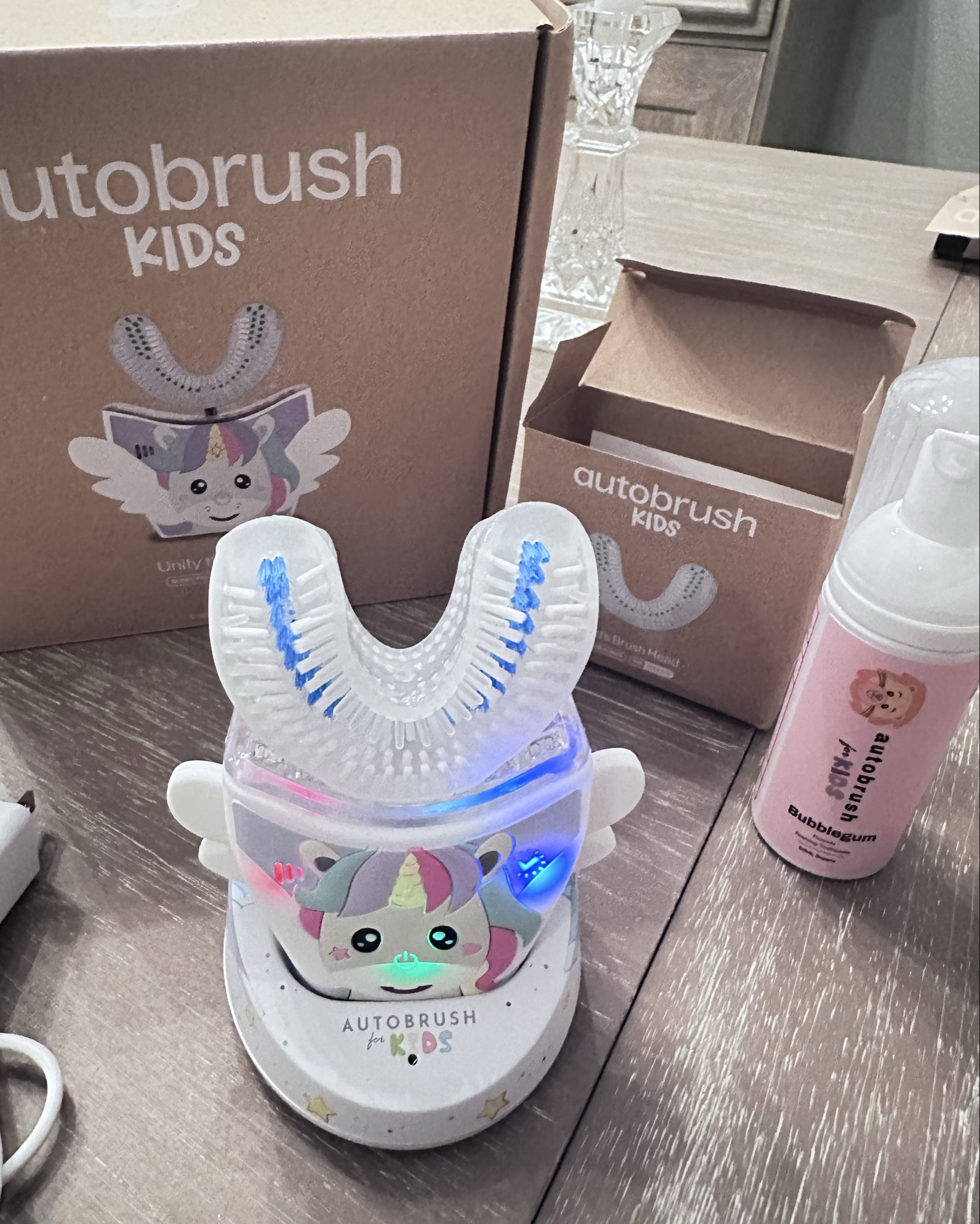 After 16 years of making brushing work however we could… we finally found something that makes it less stressful and more independent.
This has been such a game changer in our house. 💙

I’m always here for products that make real life easier, especially the ones that give our kids more confidence and independence.
Linking it because I know I’m not the only parent who’s been navigating this.

#LTKmomlife #LTKKids