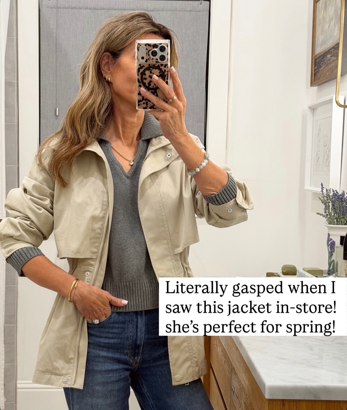 Spring jacket I love the fabric and flattering cut! Sz XS or S

Target sweater is so good! Highly recommend! 



#LTKootd #LTKOver40