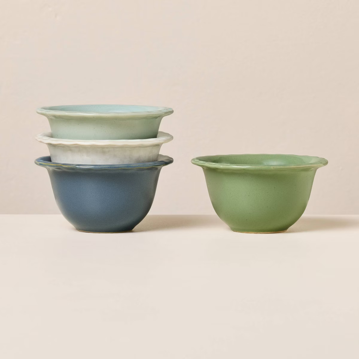 Set of 4 5 fl oz Pinched Edge Mini Bowls - Hearth & Hand™ with Magnolia | Target