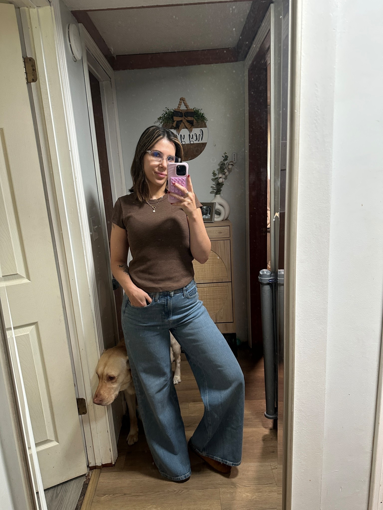 Casual and comfy. I could literally live in these old navy jeans! 

#LTKMidsize #LTKPetite #LTKOver40