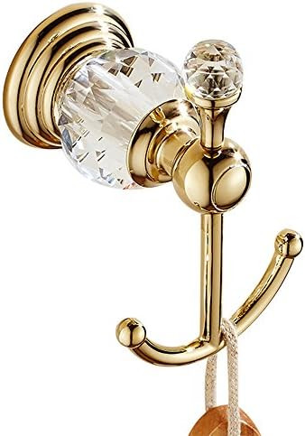 WINCASE Crystal Towel Hook, Gold Robe Hooks, Bathroom Hand Towel Wall Hanger for Clothes Closet W... | Amazon (US)