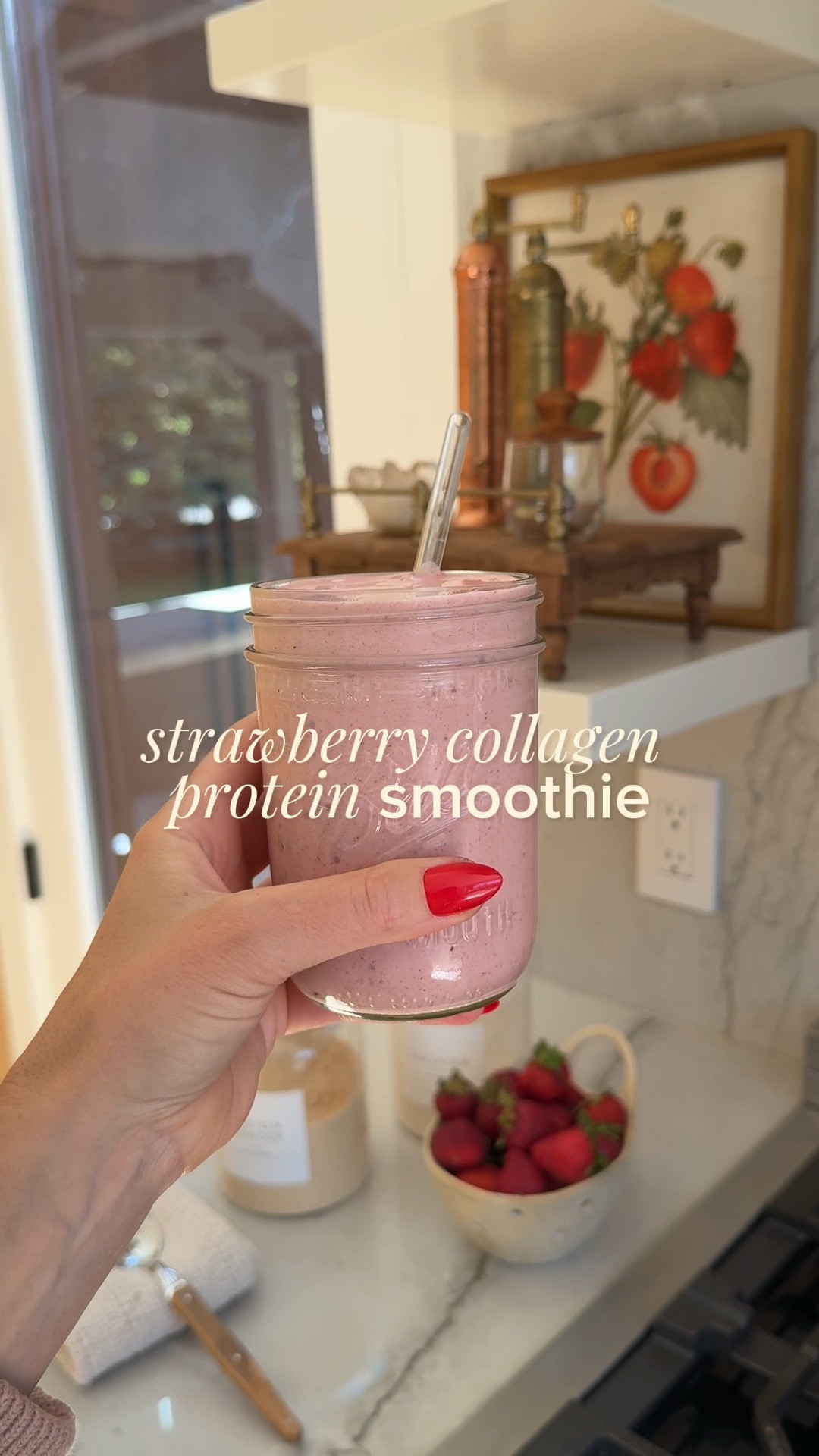 Hey y’all! 🍓 My Strawberry Collagen Protein Smoothie is the ultimate summer refresh — bright, creamy, and packed with goodness that actually tastes amazing.

This is my go-to for busy mornings, post-workout fuel, or an afternoon pick-me-up with the boys. Naturally sweet, hormone-supporting, gut-friendly, and made with clean ingredients I feel good about!!

Full recipe + all the exact measurements are on SBKliving.com - comment RECIPE and I’ll send you the details🍓🍓

 #CollagenSmoothie #LowToxLiving #CleanEating

#LTKfoodie #LTKHome