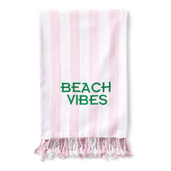 Cabana Stripe Packable Beach Towel | Mark and Graham