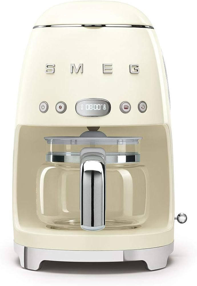 Amazon.com: Smeg 50's Retro Style Aesthetic Drip Coffee Machine with 10 Cup Glass Carafe, Auto St... | Amazon (US)