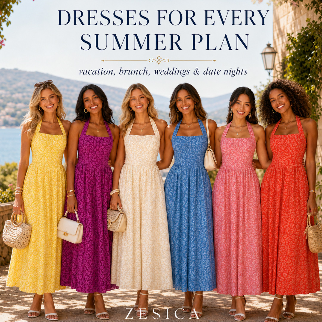 ZESICA | Floral Maxi Dresses (with pockets!!) for Every Summer Plan ☀️ 

If you’ve been trying to find a summer dress that’s actually flattering, easy, AND works for everything… this is it.

Because most dresses either feel too casual… or too “occasion-only.”
These? You can wear them everywhere — and look put together every time.

I went through SO many options and these ZESICA floral halter maxi dresses are the ones that made the cut.
The fit, the flow, the colors — everything just hits.

This is that “throw it on and instantly look styled” dress.

Why these are actually worth it:
• Flowy A-line silhouette that flatters every body type
• Halter neckline = shoulders look amazing + super feminine
• Lightweight, breathable fabric (perfect for heat)
• Cinches at the waist without feeling tight or restrictive
• Moves beautifully when you walk (that effortless, expensive look)
• Comes in multiple standout colors that photograph SO well

Color vibe (all summer-perfect):
Yellow, magenta, cream, blue, pink, red — every single one is bright, flattering, and made for sunshine

Perfect for:
Wedding guest dresses (this is a BIG one)
Brunch, date nights, dinner plans
Vacations, cruises, travel outfits
Bridal showers, baby showers, graduations
Summer parties, photoshoots, events
Mother’s Day outfits / gifts 💐

This is one of those dresses you’ll pack for every trip because it just works — no overthinking, no styling stress.

I did the digging for you — these are the ones that are actually worth buying.

If your summer wardrobe feels basic… this is your upgrade.

↓ Everything is linked!

#LTKMothersDay #LTKSaleAlert #LTKWedding