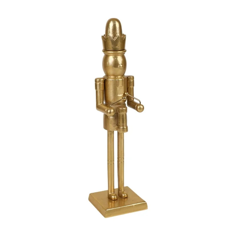 Decorative Christmas Drummer Nutcracker, Gold, 14.3", by Holiday Time | Walmart (US)