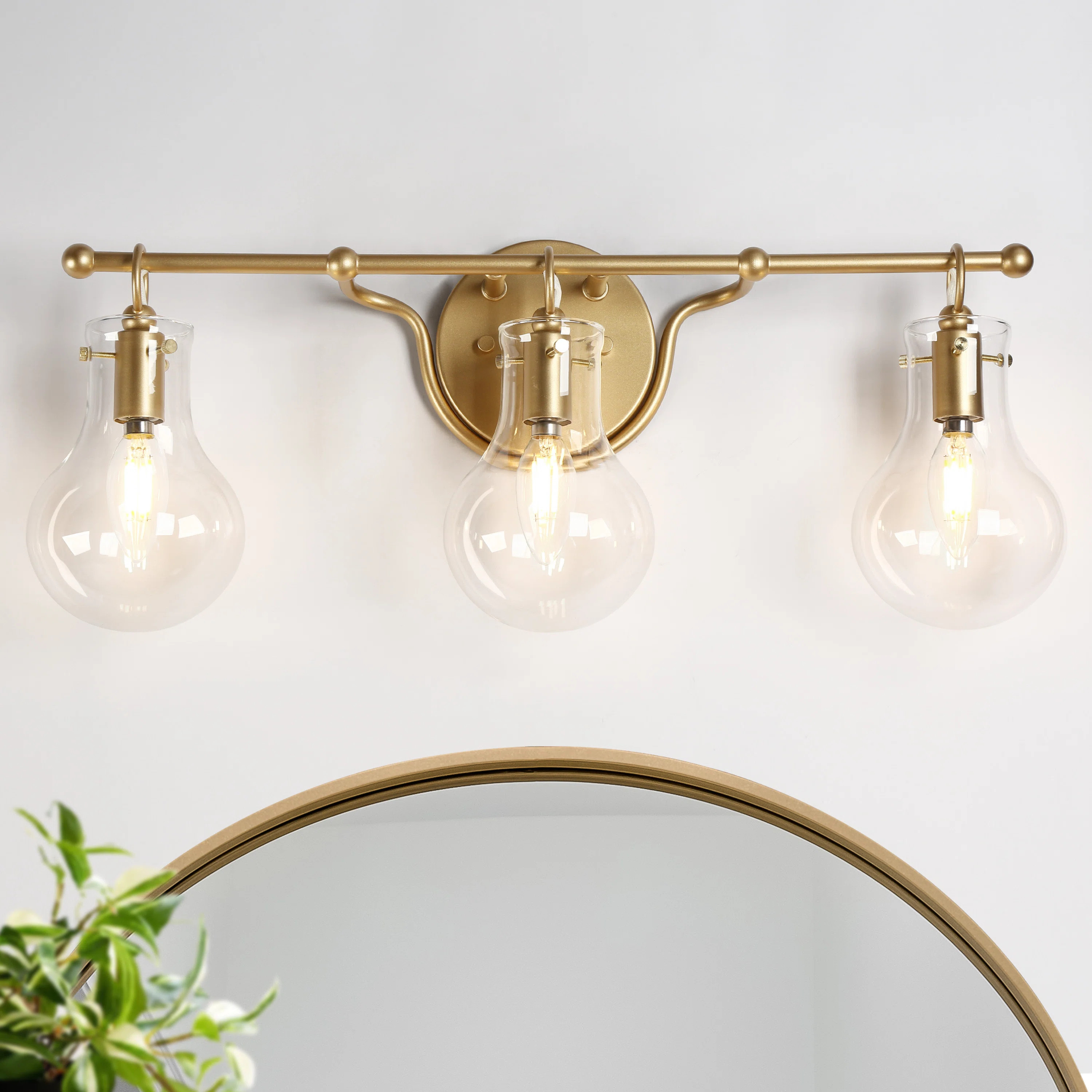 Sand & Stable™ Cassie Dimmable Gold Vanity Light & Reviews | Wayfair | Wayfair North America