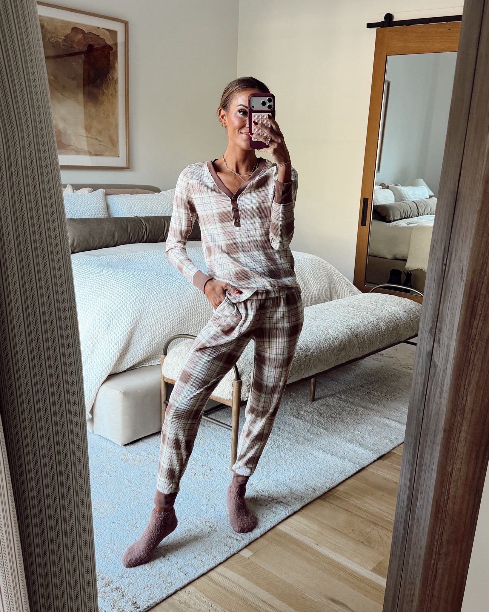 comfy pajamas under $20! 🙌🏼 come in so many colors and prints too!🤎

#LTKFindsUnder50