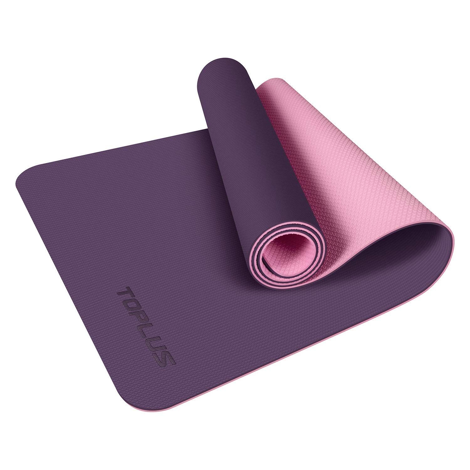 TOPLUS Yoga Mat, Non-Slip Texture Pro 1/4 Inch Thick Yoga Mat Eco Friendly Exercise & Workout Mat... | Amazon (US)