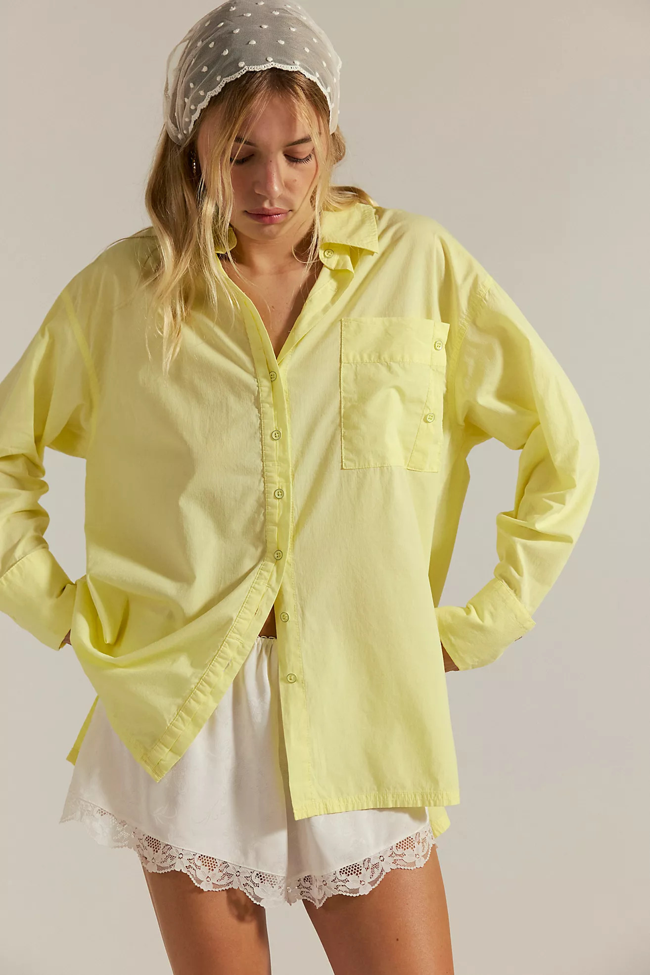 We The Free Hallie French Cuff Shirt | Free People (Global - UK&FR Excluded)