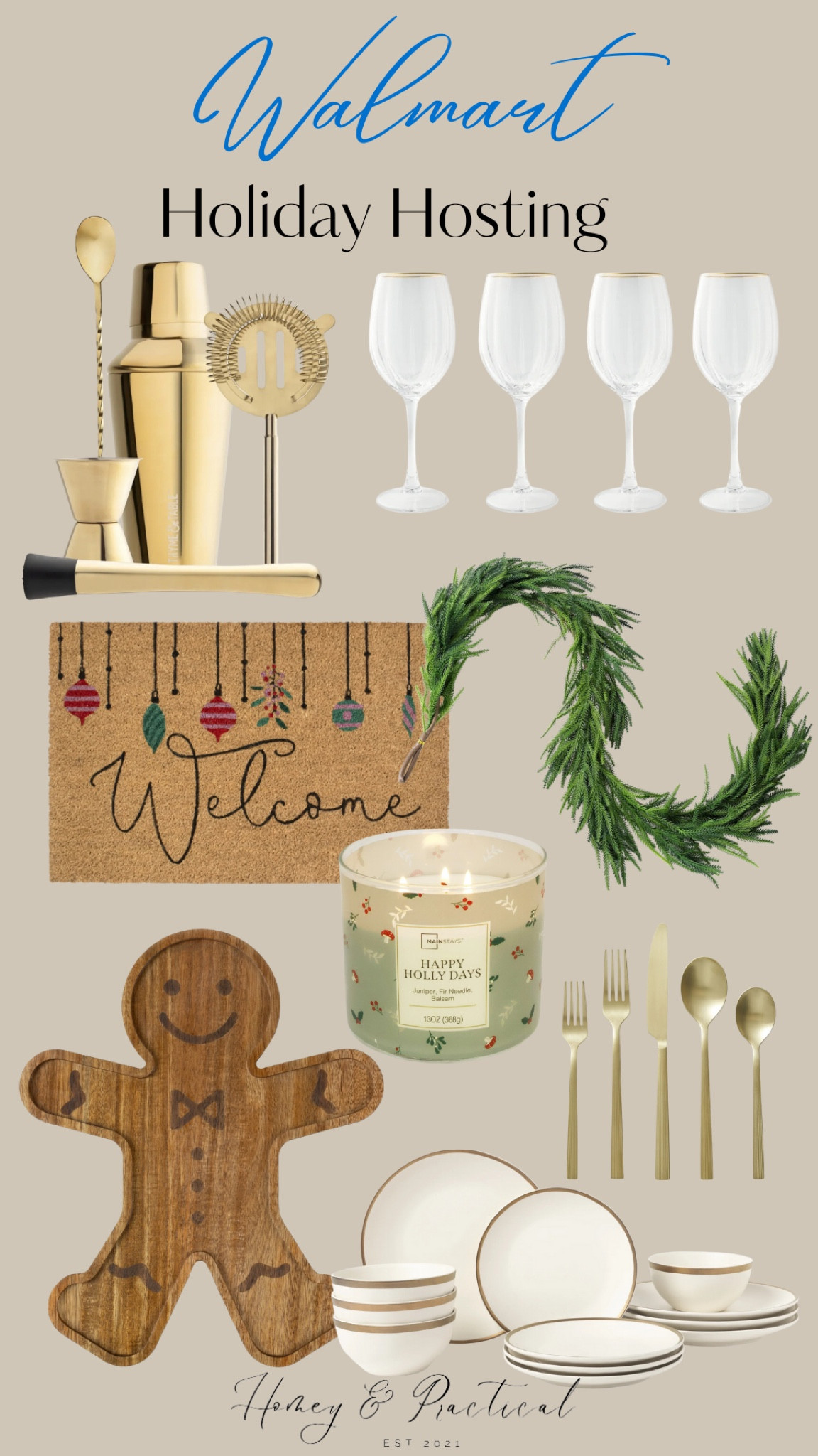 Walmart Holiday Hosting 

#glassware #wineglasses #gingerbreadman #bartools #garland
#candle

#LTKSeasonal #LTKHoliday #LTKHome