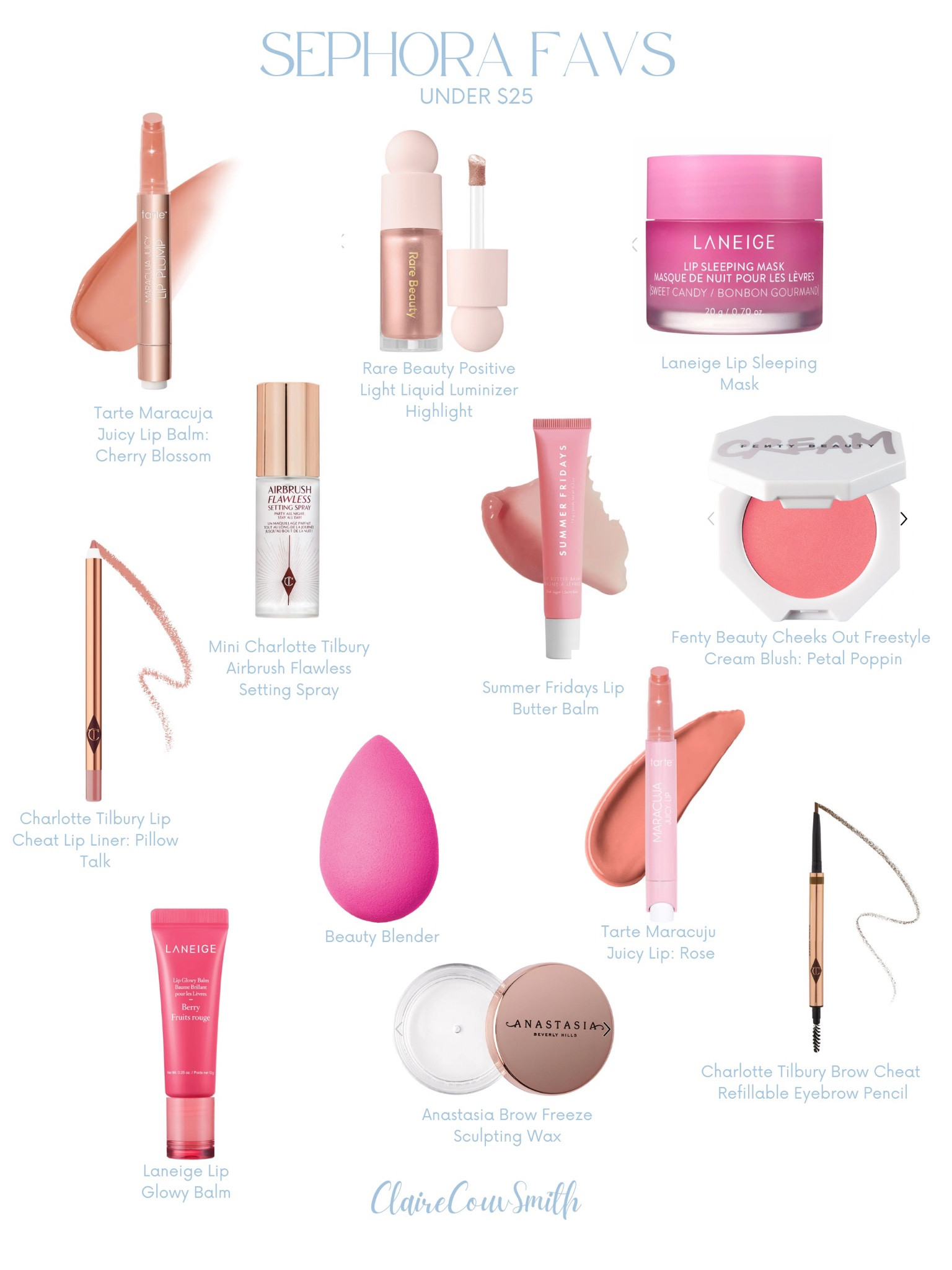 My Sephora favs all under $25!!!💄🩷