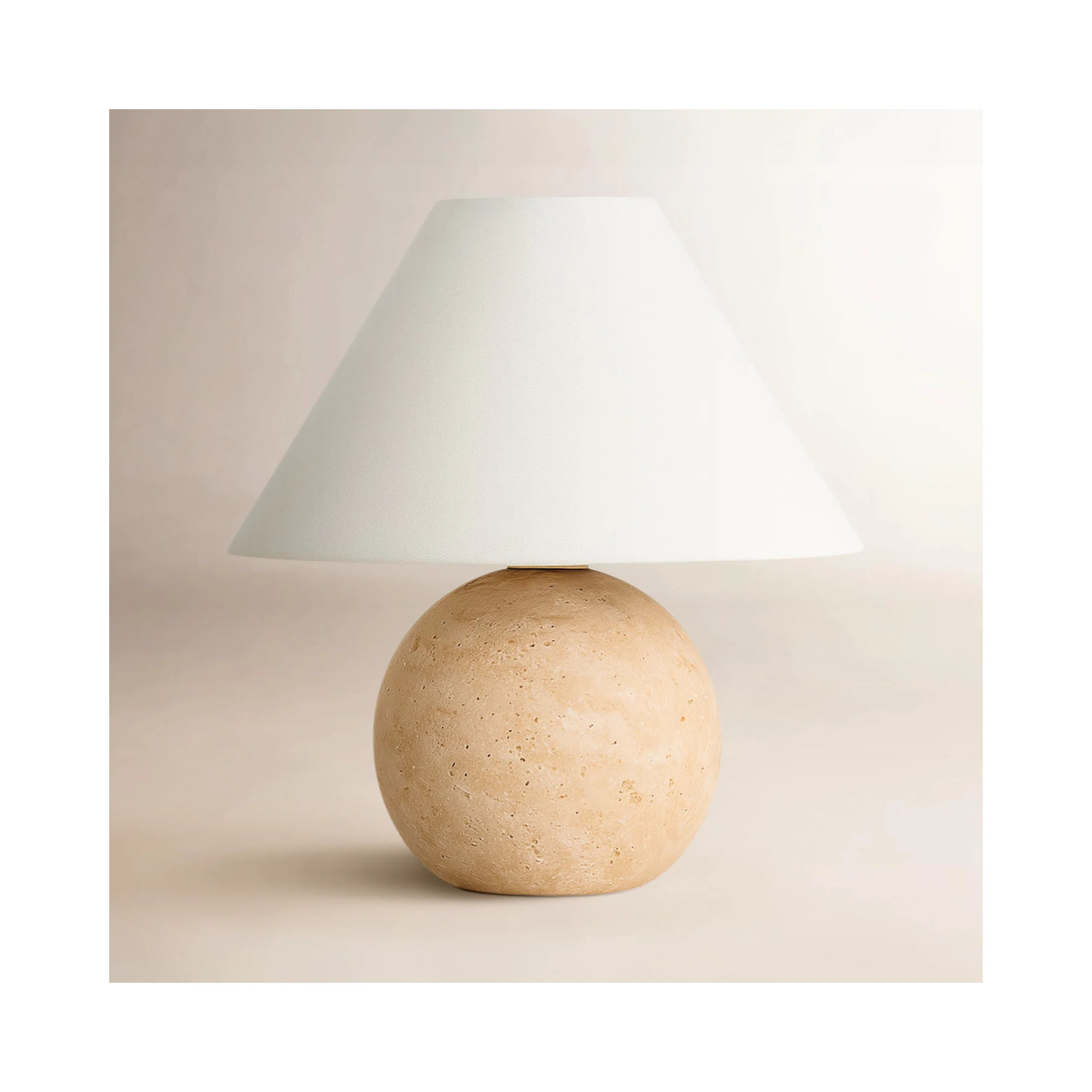 Chemise Travertine 10" Mini Table Lamp | Joss & Main